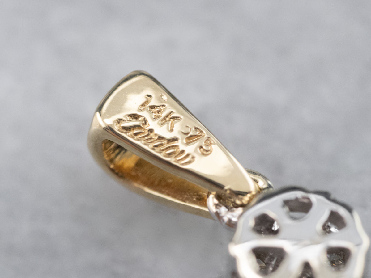 Graduated Diamond Drop Pendant