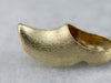 Vintage Gold Clog Charm Pendant