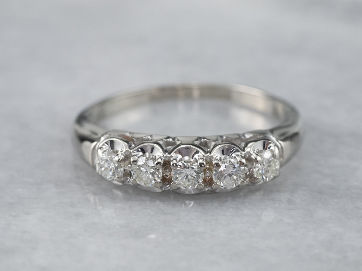 White Gold Diamond Band
