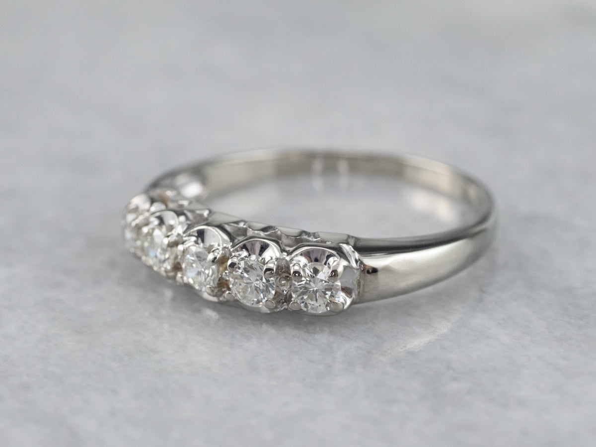 White Gold Diamond Band