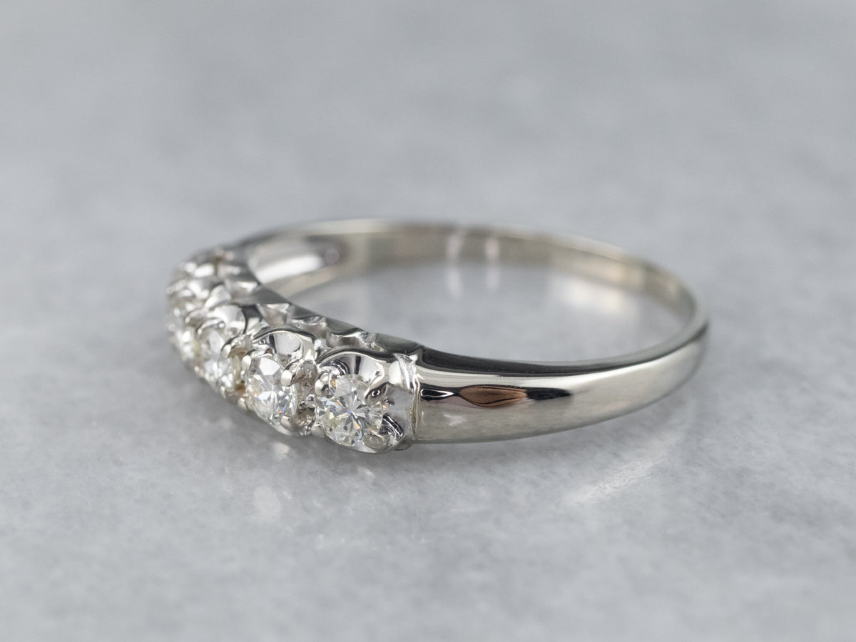 White Gold Diamond Band