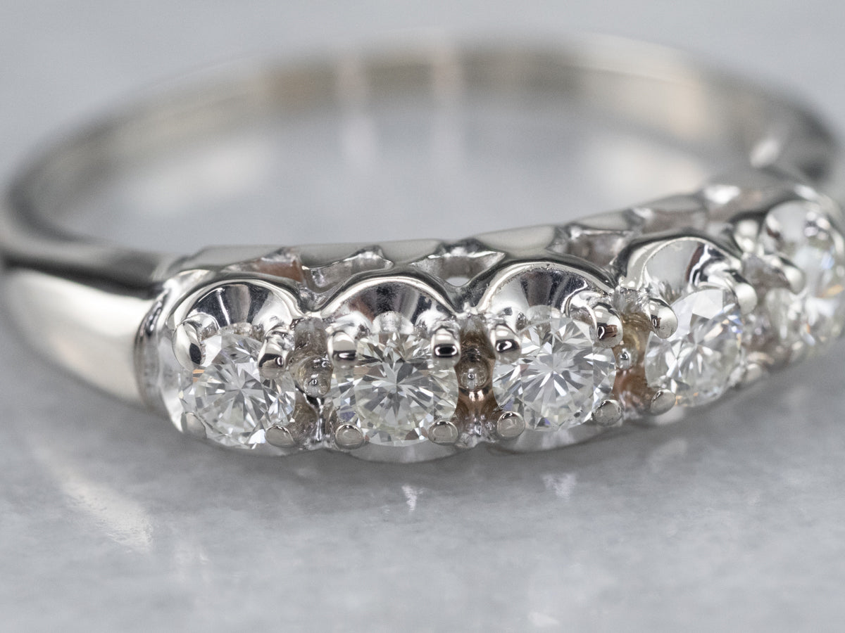 White Gold Diamond Band