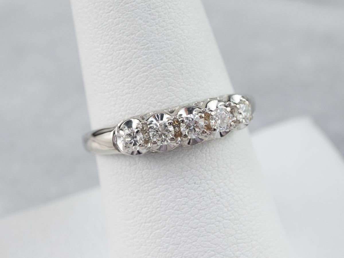 White Gold Diamond Band