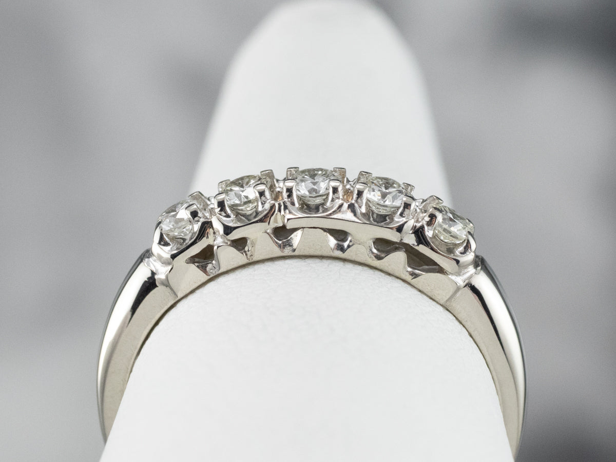 White Gold Diamond Band