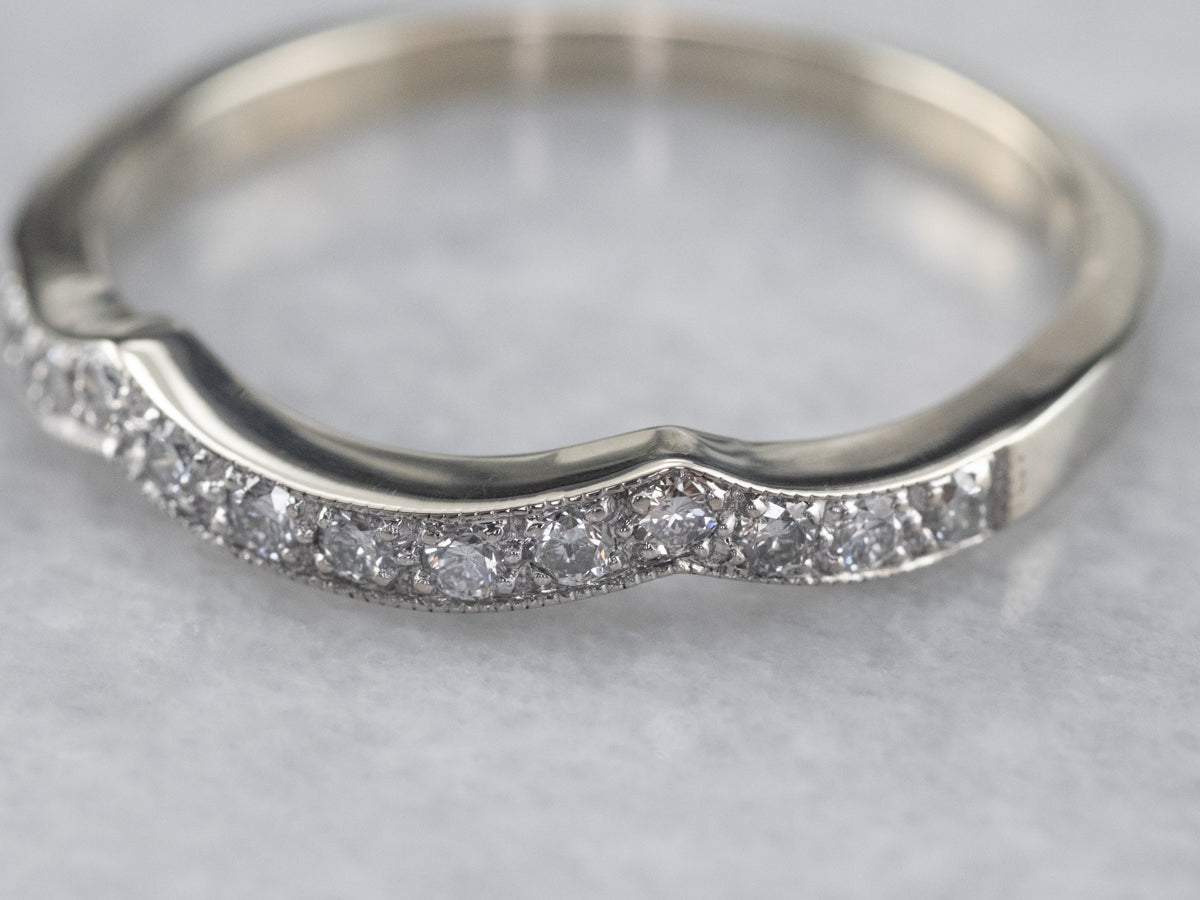 White Gold Diamond Guard Band