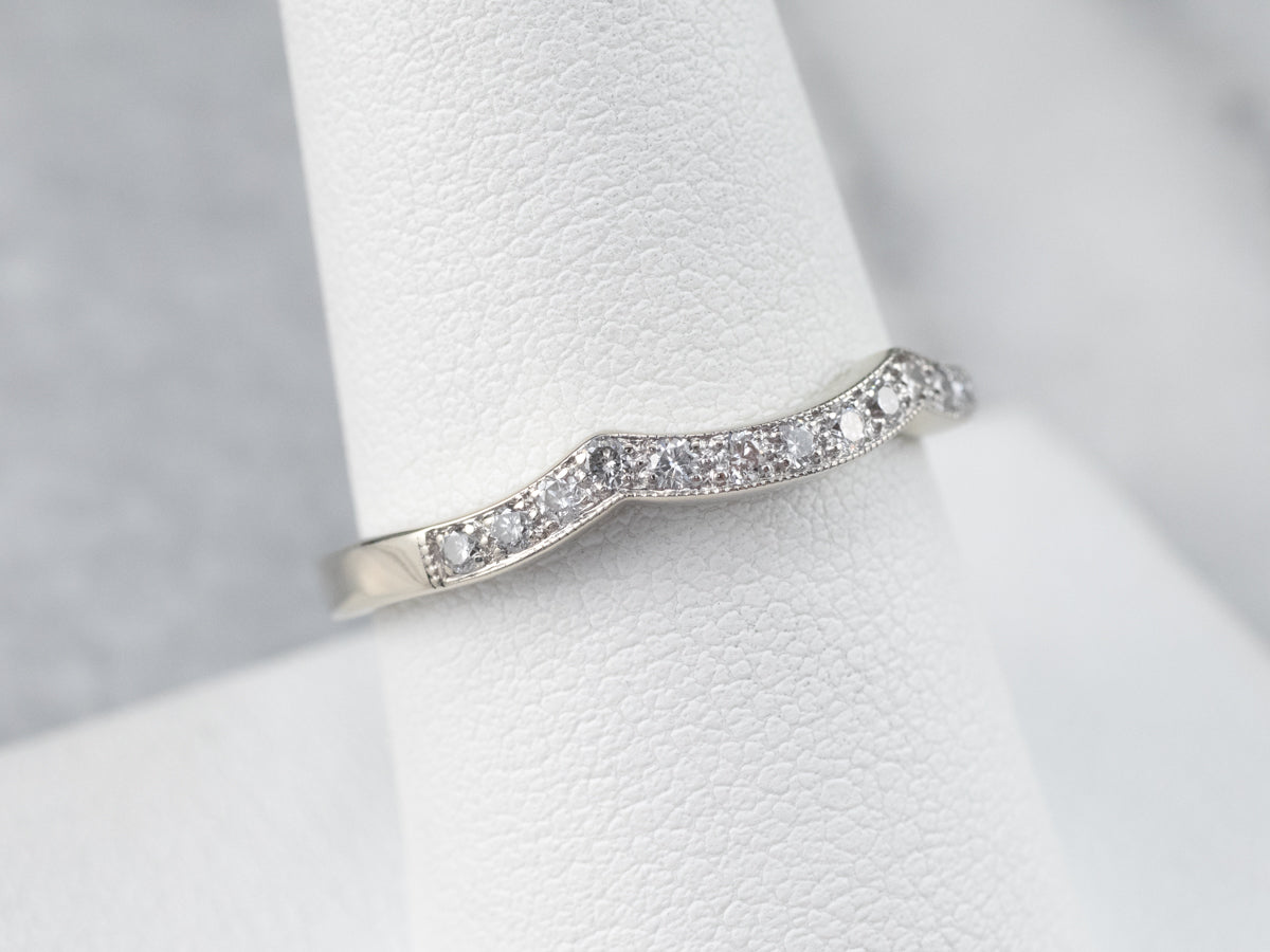 White Gold Diamond Guard Band