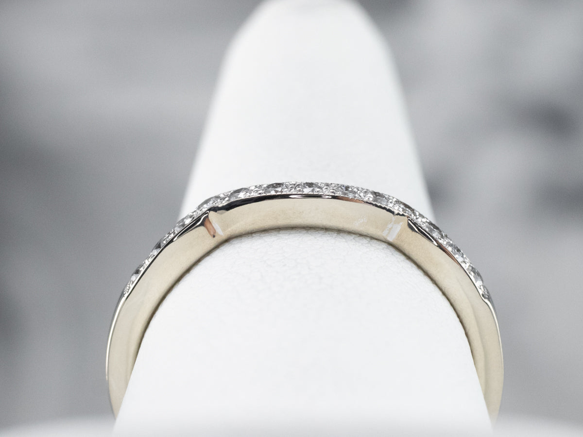 White Gold Diamond Guard Band