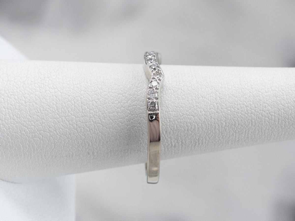 White Gold Diamond Guard Band