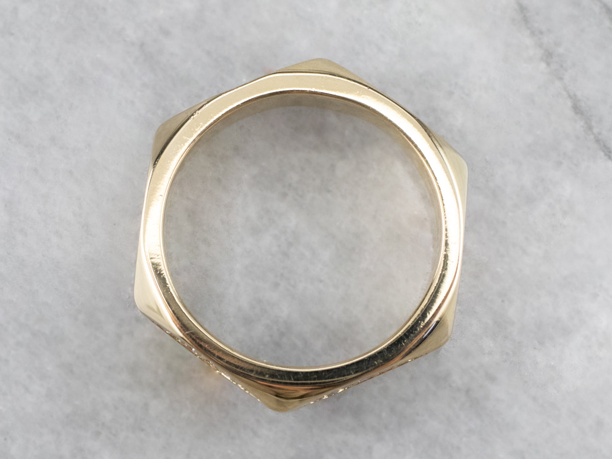 Modernist Gold Diamond Eternity Band