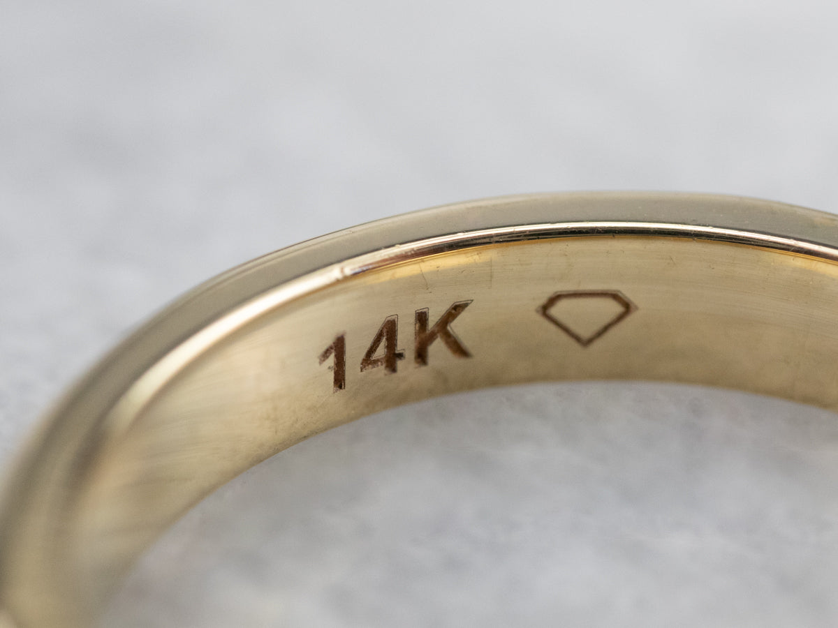 Modernist Gold Diamond Eternity Band