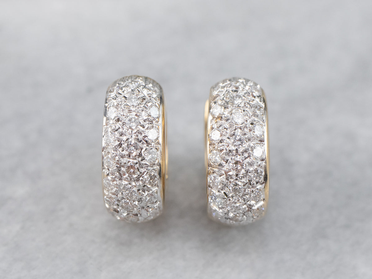Diamond encrusted earrings Clearance