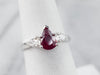 Ruby Diamond 18K White Gold Ring
