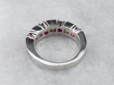 Modern Ruby and Diamond Cocktail Band
