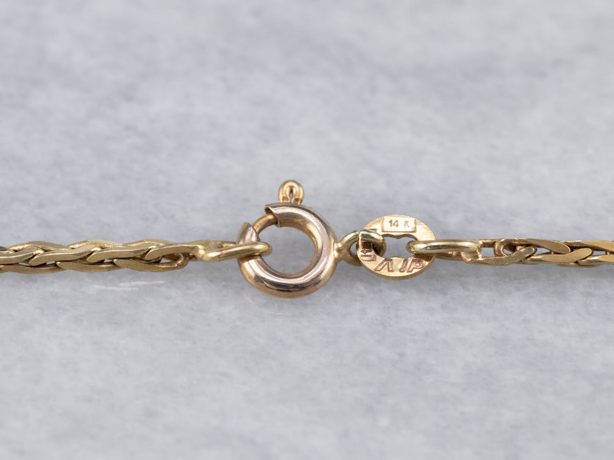 Vintage Woven Link Chain