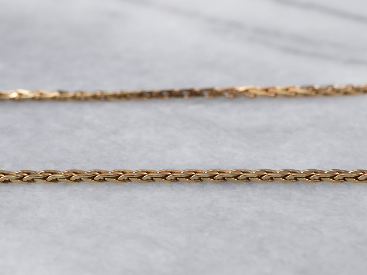Vintage Woven Link Chain