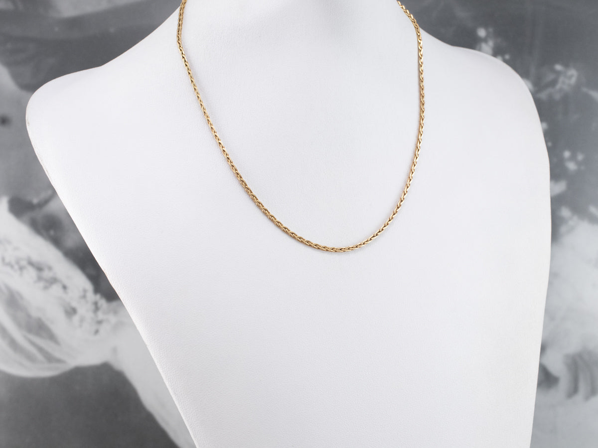 Vintage Woven Link Chain