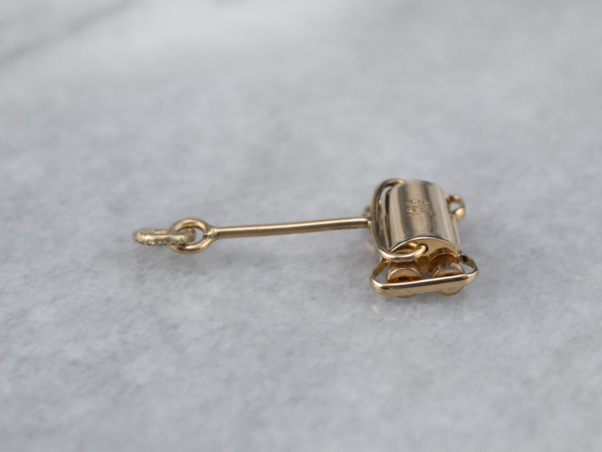 Yellow Gold Manual Vacuum Charm