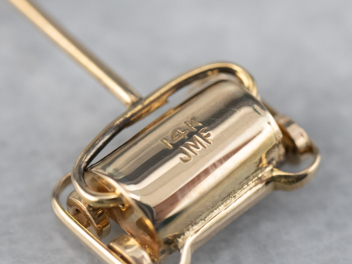 Yellow Gold Manual Vacuum Charm