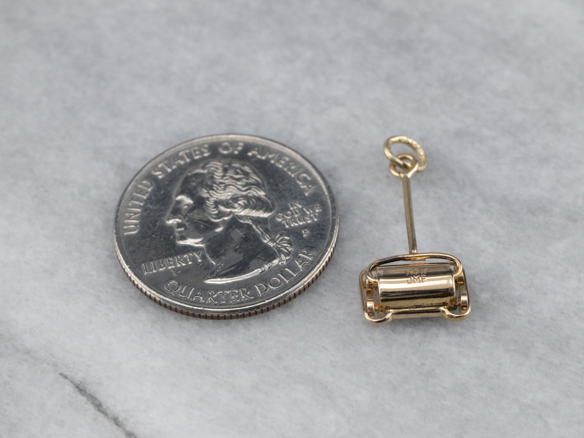 Yellow Gold Manual Vacuum Charm