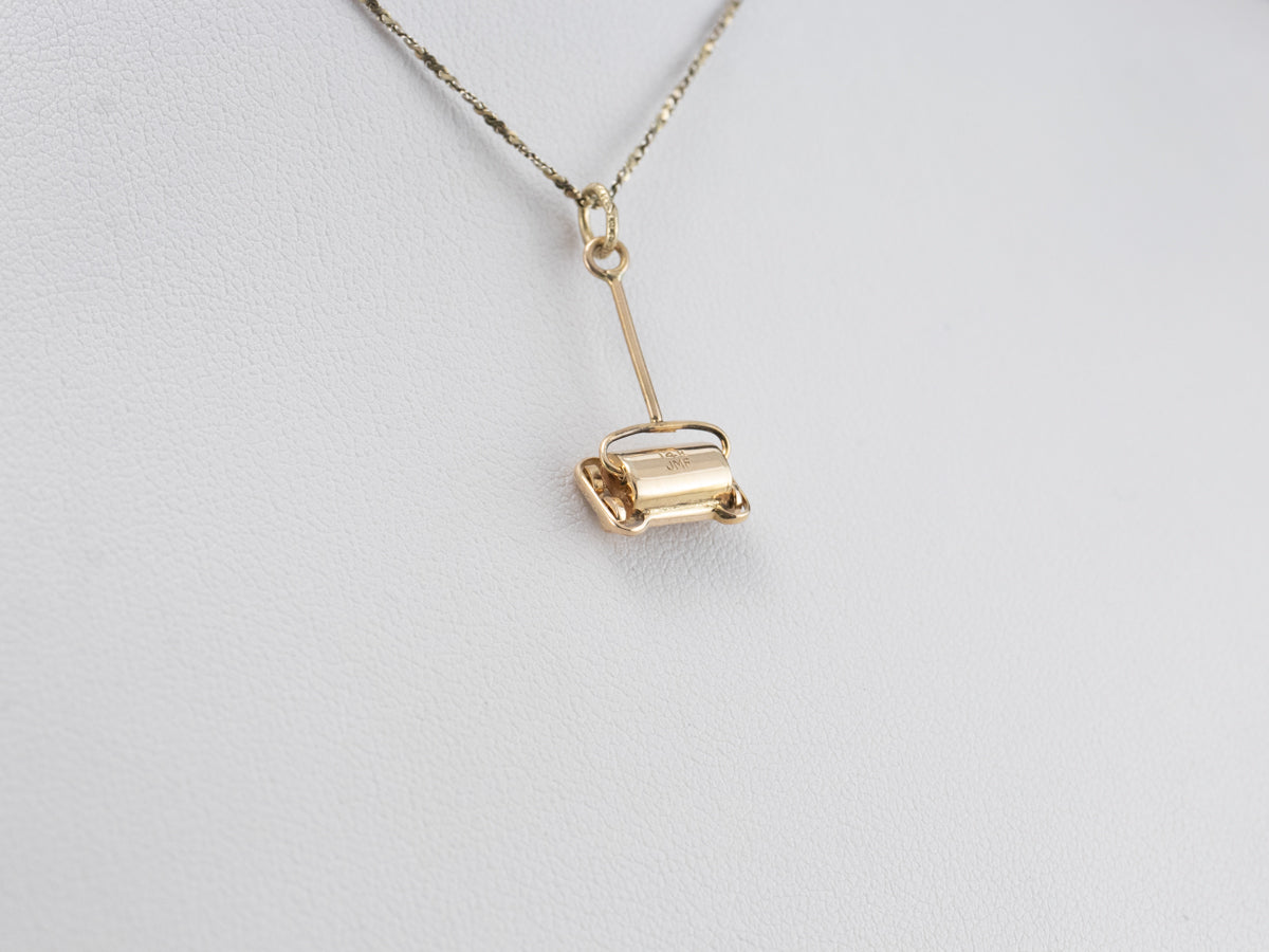 Yellow Gold Manual Vacuum Charm