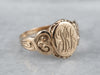 Antique "JRR" Ornate Gold Signet Ring