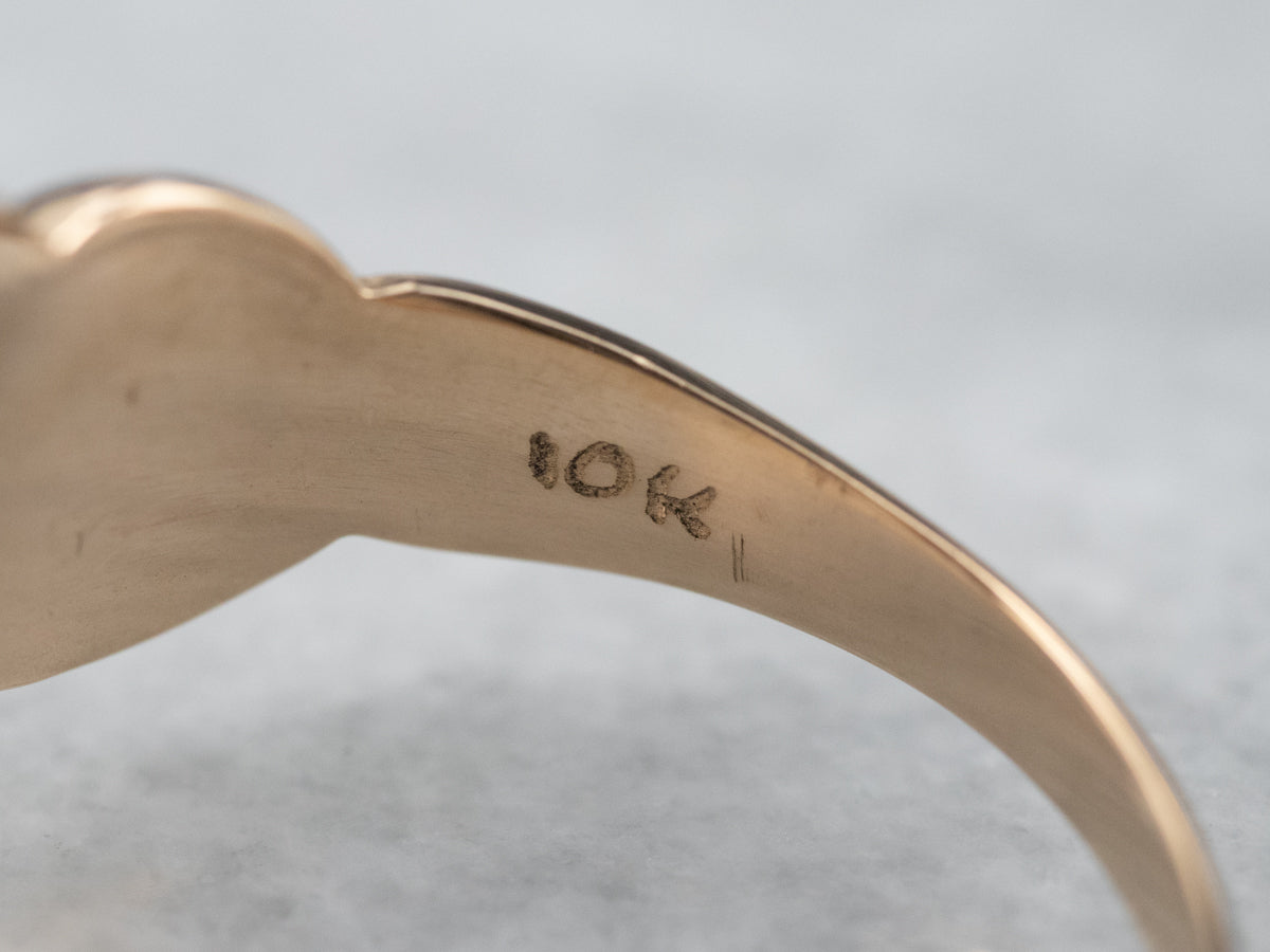 Antique "JRR" Ornate Gold Signet Ring