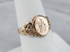 Antique "JRR" Ornate Gold Signet Ring