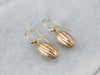 Diamond 22K Gold Bauble Drop Earrings