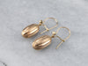 Diamond 22K Gold Bauble Drop Earrings