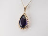 Large Amethyst and Gold Pendant