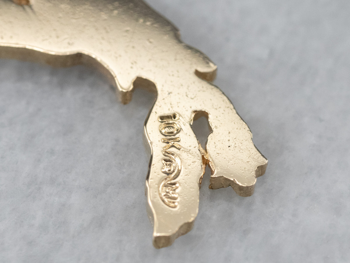 Nova Scotia Gold Charm Pendant