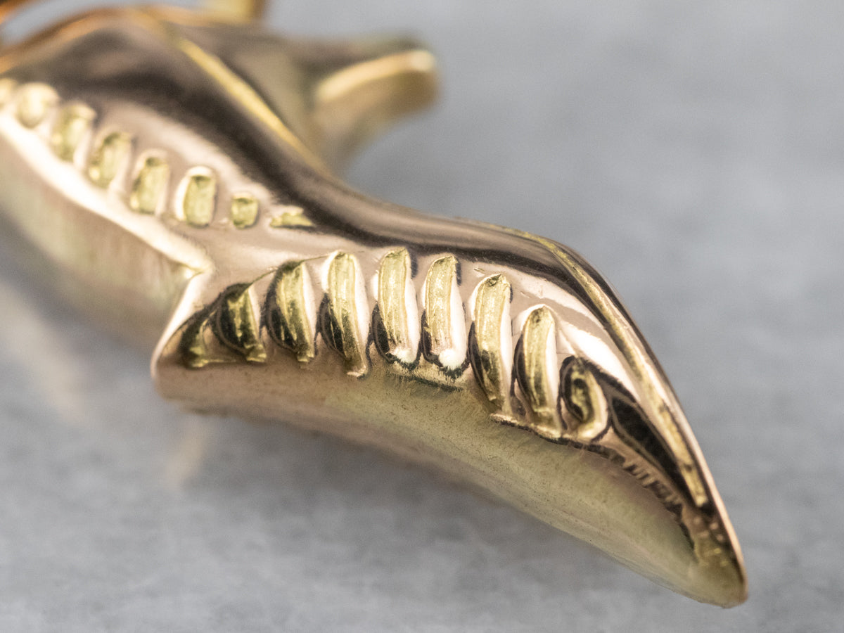 Old Fashioned High Heel Shoe Gold Charm