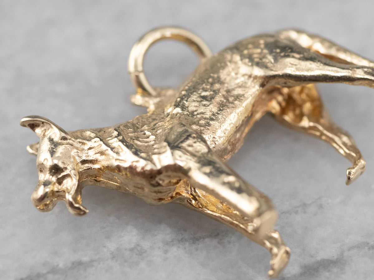 German Shepherd Gold Charm