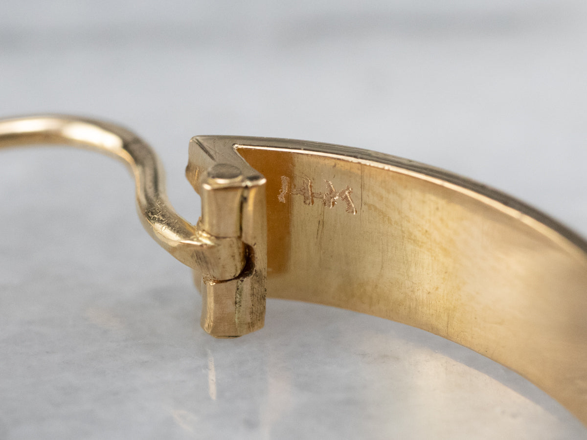 Braided Gold Hoop Earrings