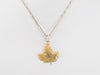Vintage Gold Maple Leaf Pendant