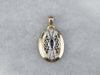 Marquise Sapphire and Diamond Pendant