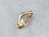 Modernist Gold Diamond Pendant