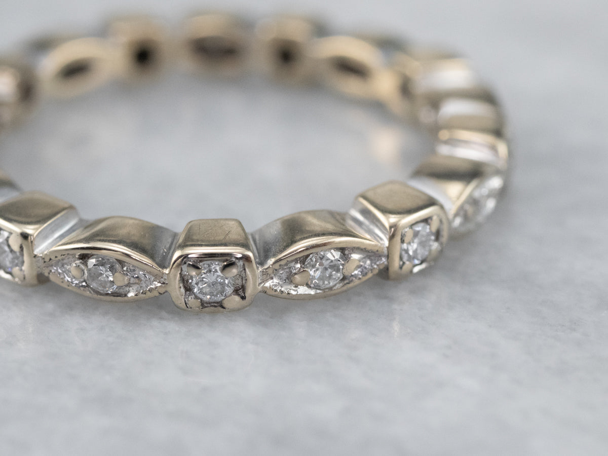 18K White Gold Diamond Eternity Band