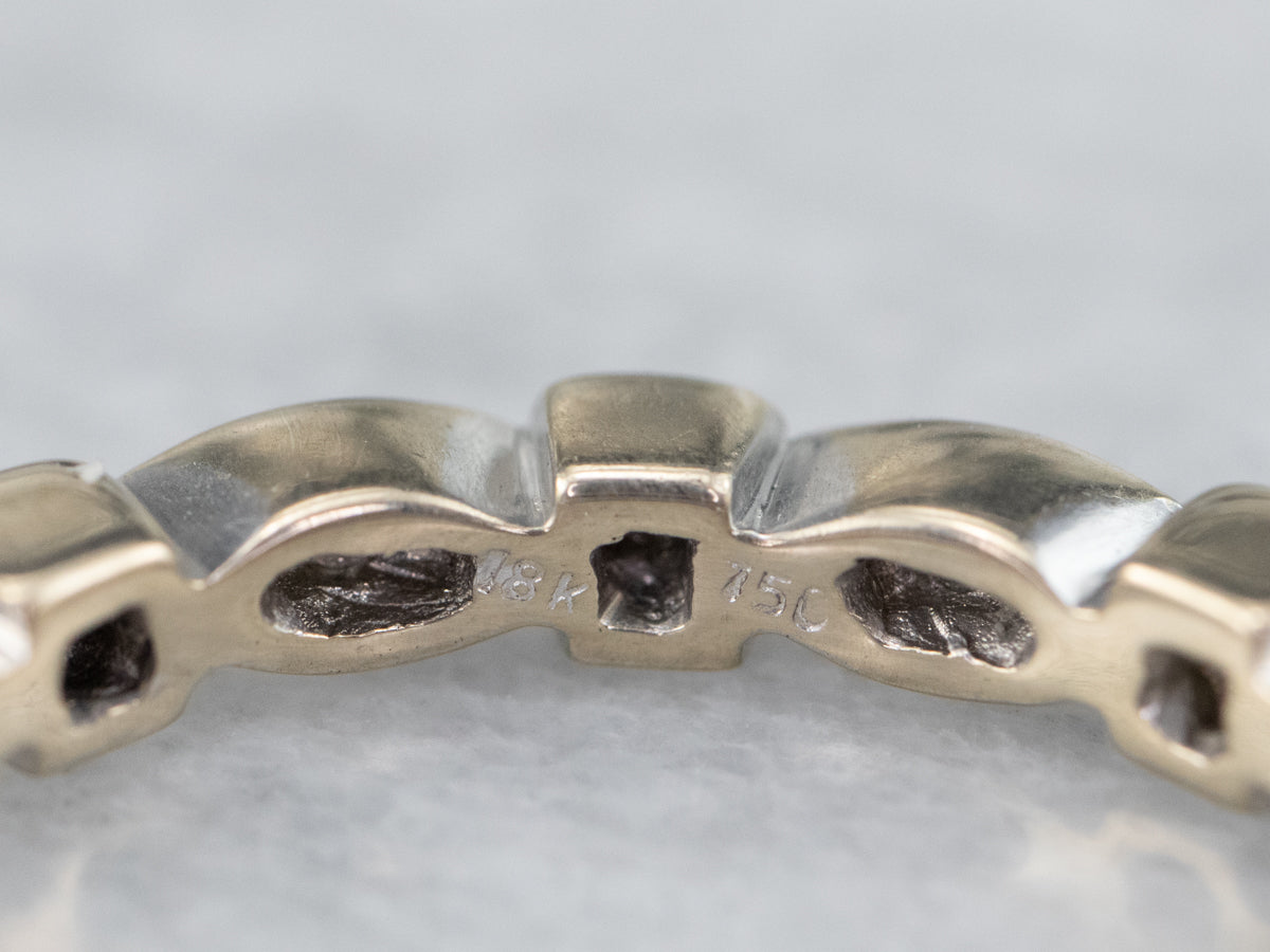 18K White Gold Diamond Eternity Band