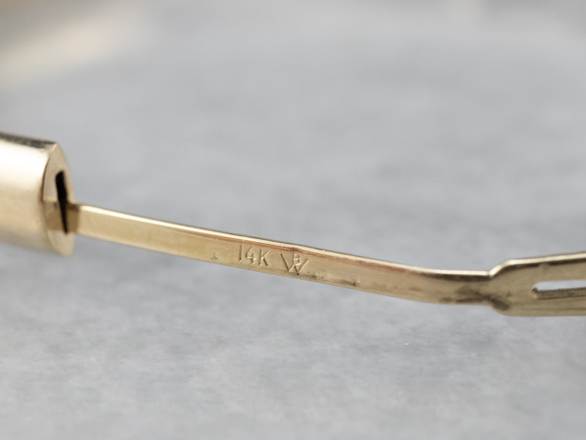 Vintage Yellow Gold Bangle Bracelet