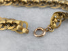 Victorian Gold Textured Chain Link Bracelet