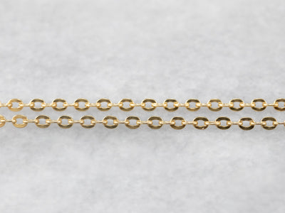Yellow 18K Gold Cable Chain