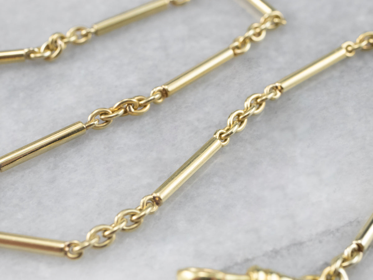 Vintage 18K Gold Watch Chain