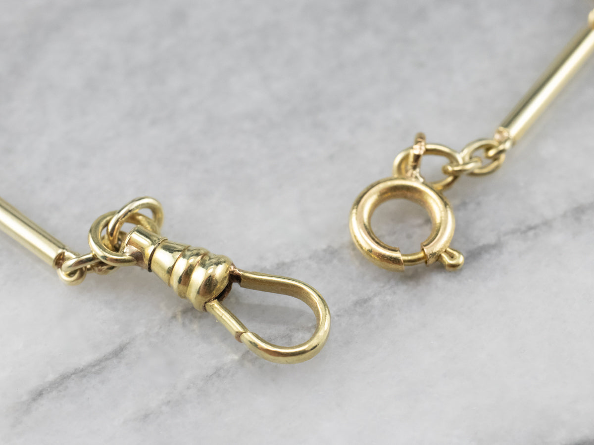 Vintage 18K Gold Watch Chain