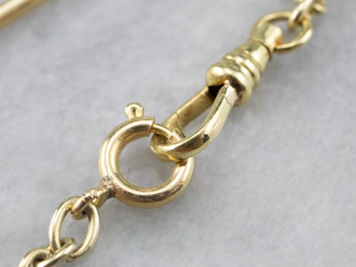 Vintage 18K Gold Watch Chain