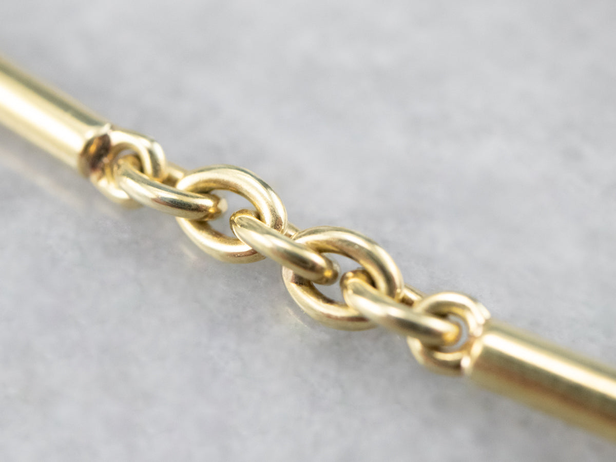 Vintage 18K Gold Watch Chain