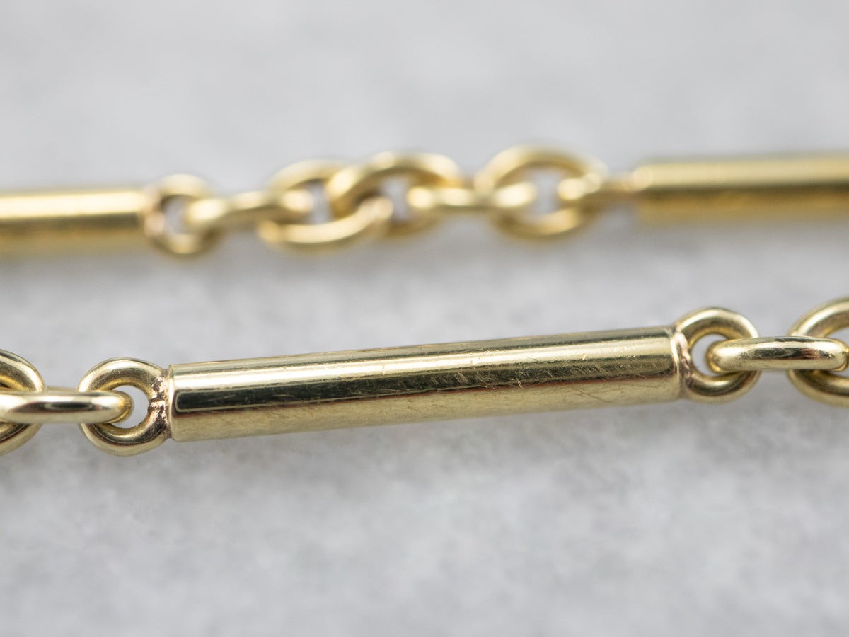 Vintage 18K Gold Watch Chain