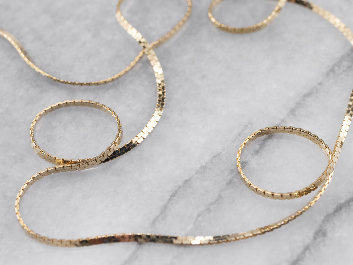 Italian 14K Gold Boston Link Chain - Market Square Jewelers