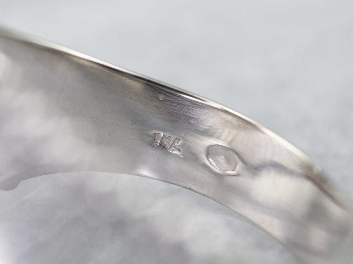 Diamond White Gold Openwork Statement Ring