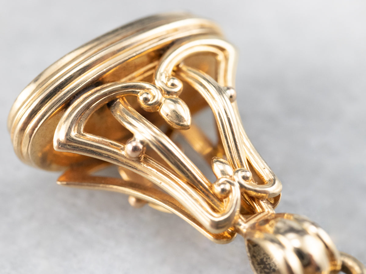 Fob y cadena de reloj antiguo "SAR"